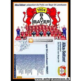 Mannschaftskarte Fussball | Bayer Leverkusen | 1996