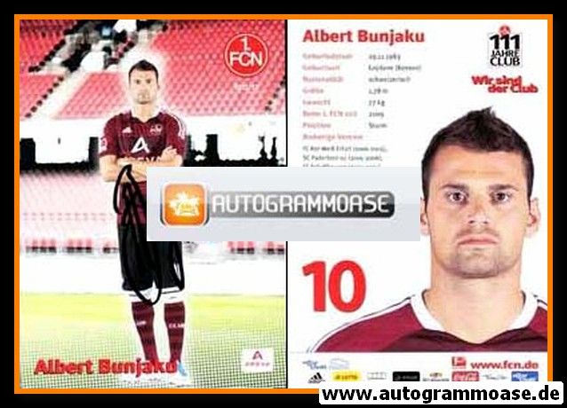 Autogramm Fussball | 1. FC Nürnberg | 2011 | Albert BUNJAKO