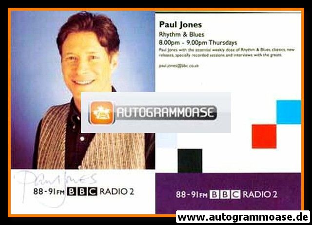 Autogramm Radio | BBC 2 | Paul JONES | 2000er "Rhythm & Blues"