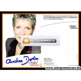 Autogramm TV | RBB | Christina DERLIEN | 2010er "RBB Aktuell"