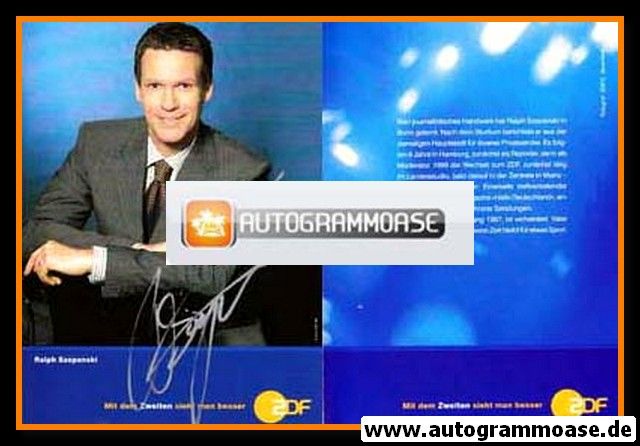 Autogramm TV | ZDF | Ralph SZEPANSKI | 2000er (blaue Karte)
