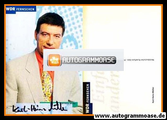 Autogramm TV | WDR | Karl-Heinz MÜLLER | 2000er (Portrait Color) 1