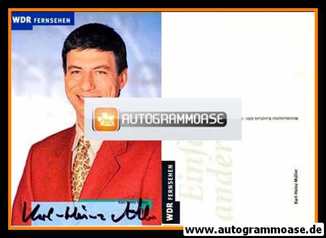 Autogramm TV | WDR | Karl-Heinz MÜLLER | 2000er (Portrait Color) 2