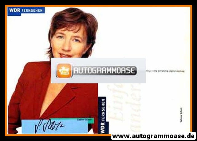 Autogramm TV | WDR | Sabine SCHOLT | 2000er (Portrait Color) 1