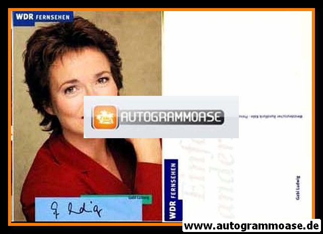Autogramm TV | WDR | Gabi LUDWIG | 2000er (Portrait Color) Fürst