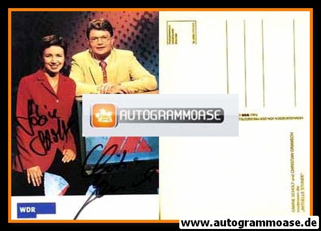 Autogramme TV | WDR | Sabine SCHOLT + Christian GRAMSCH | 1990er "Aktuelle Stunde"