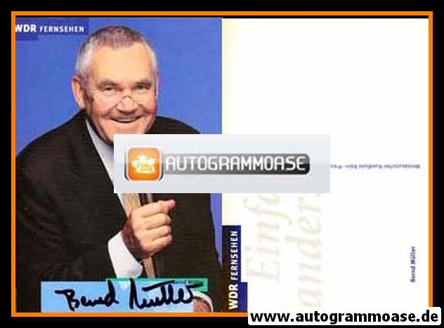 Autogramm TV | WDR | Bernd MÜLLER | 1990er (Portrait Color)