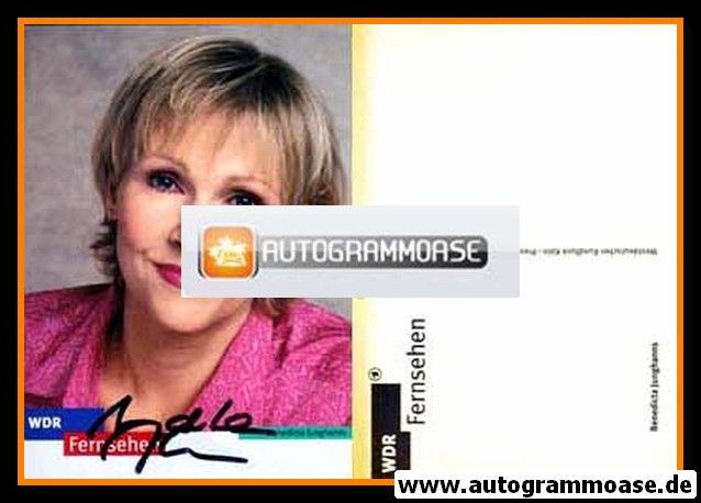 Autogramm TV | WDR | Benedicta JUNGHANNS | 2000er (Portrait Color) Fürst