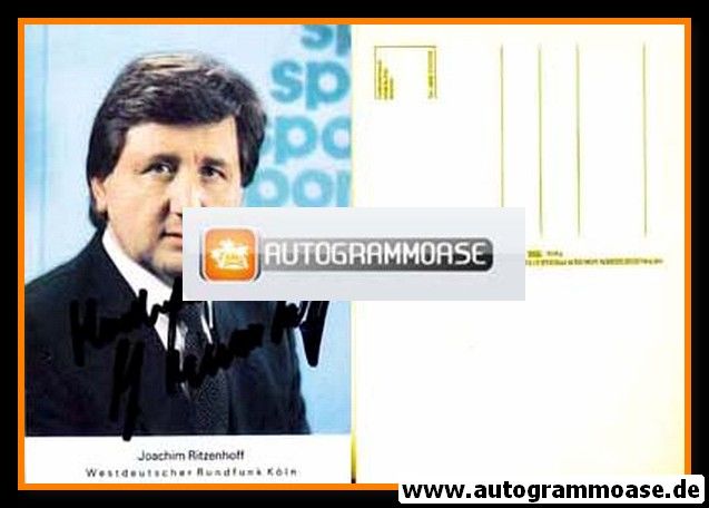 Autogramm TV | WDR | Joachim RITZENHOFF | 1980er (Portrait Color)