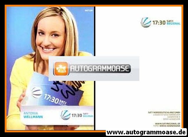 Autogramm TV | SAT1 | Antonia WELLMANN | 2010er "17:30 Regional"