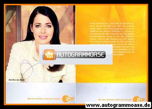 Autogramm TV | ZDF | Annika DE BUHR | 2000er "Heute Nacht"