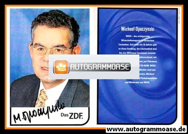 Autogramm TV | ZDF | Michael OPOCZYNSKI | 2000er "WISO" 1