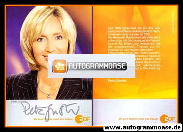Autogramm TV | ZDF | Petra GERSTER | 2000er "Heute"