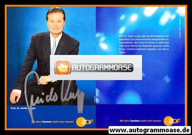 Autogramm TV | ZDF | Guido KNOPP | 2000er (blaue Karte)
