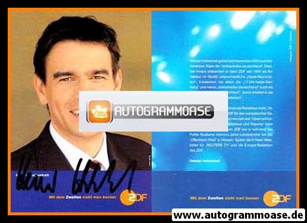 Autogramm TV | ZDF | Henner HEBESTREIT | 2000er "Drehscheibe Deutschland"