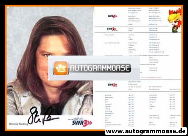 Autogramm Radio / TV | SWR3 | Stefanie TÜCKING | 1990er (Portrait Color)