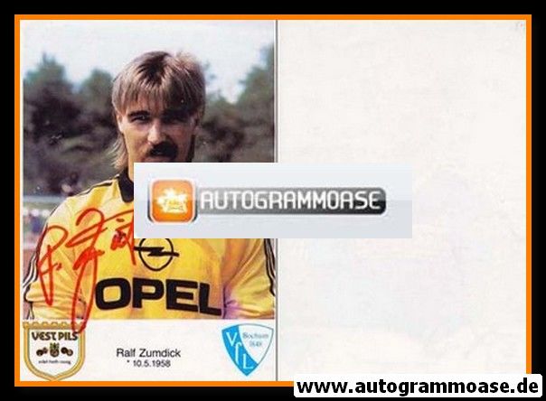 Autogramm Fussball | VfL Bochum | 1986 | Ralf ZUMDICK