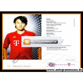 Autogramm Fussball | FC Bayern München | 2011 Druck | Takashi USAMI