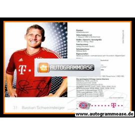 Autogramm Fussball | FC Bayern München | 2011 Druck | Bastian SCHWEINSTEIGER