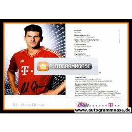 Autogramm Fussball | FC Bayern München | 2011 | Mario GOMEZ