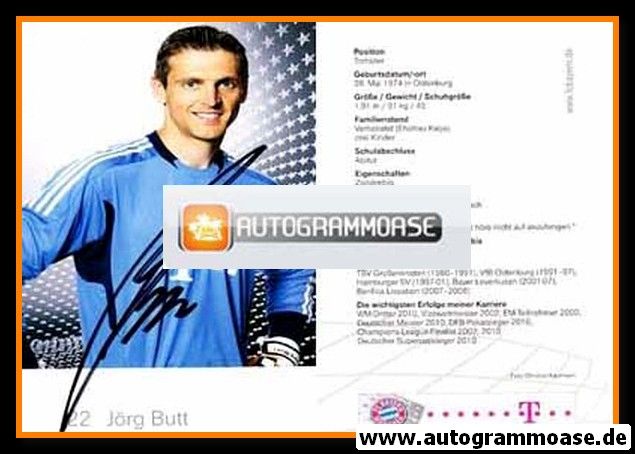 Autogramm Fussball | FC Bayern München | 2011 | Jörg BUTT