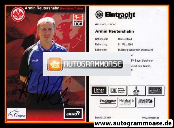 Autogramm Fussball | Eintracht Frankfurt | 2007 | Armin REUTERSHAHN