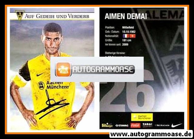 Autogramm Fussball | Alemannia Aachen | 2011 | Aimen DEMAI