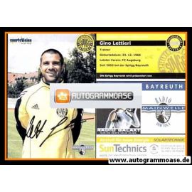 Autogramm Fussball | SpVgg Bayreuth | 2005 | Gino LETTIERI