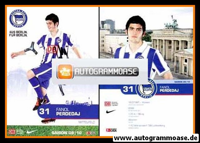 Autogramm Fussball | Hertha BSC Berlin | 2009 | Fanol PERDEDAJ