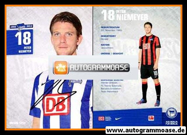 Autogramm Fussball | Hertha BSC Berlin | 2012 | Peter NIEMEYER
