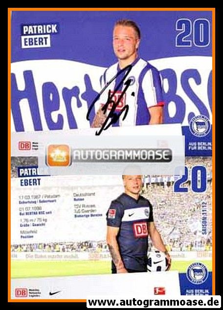 Autogramm Fussball | Hertha BSC Berlin | 2011 | Patrick EBERT