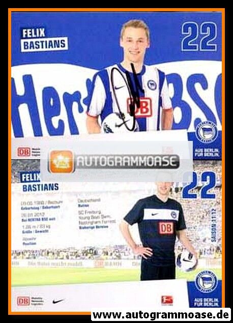 Autogramm Fussball | Hertha BSC Berlin | 2011 | Felix BASTIANS