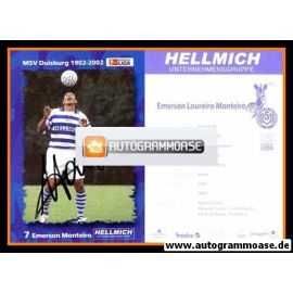 Autogramm Fussball | MSV Duisburg | 2002 | Emerson MONTEIRO