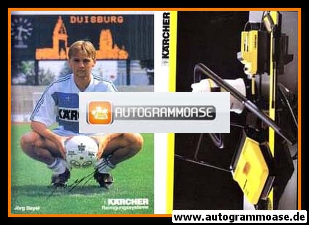Autogramm Fussball | MSV Duisburg | 1991 Druck | Jörg BEYEL