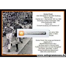 Autogramm Fussball | MSV Duisburg | 1964 Retro | Günter PREUSS (Einlauf SW)
