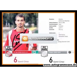 Autogramm Fussball | FC Rot-Weiss Erfurt | 2008 | Samil CINAZ