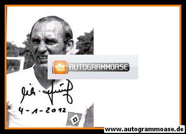 Autogramm Fussball | Hamburger SV | 1960er | Willi SCHULZ (Portrait SW)