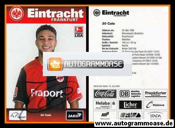 Autogramm Fussball | Eintracht Frankfurt | 2008 | CAIO