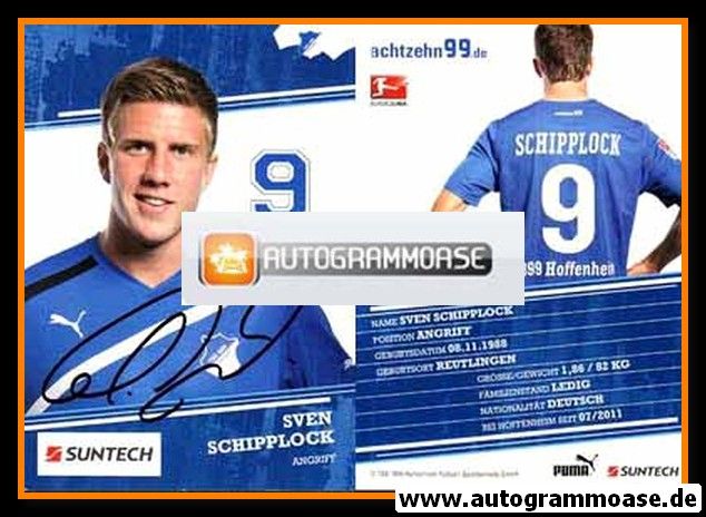 Autogramm Fussball | TSG 1899 Hoffenheim | 2011 | Sven SCHIPPLOCK
