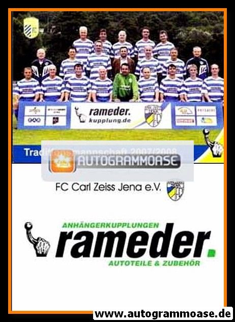 Mannschaftskarte Fussball | FC Carl Zeiss Jena | 2007 Tradition