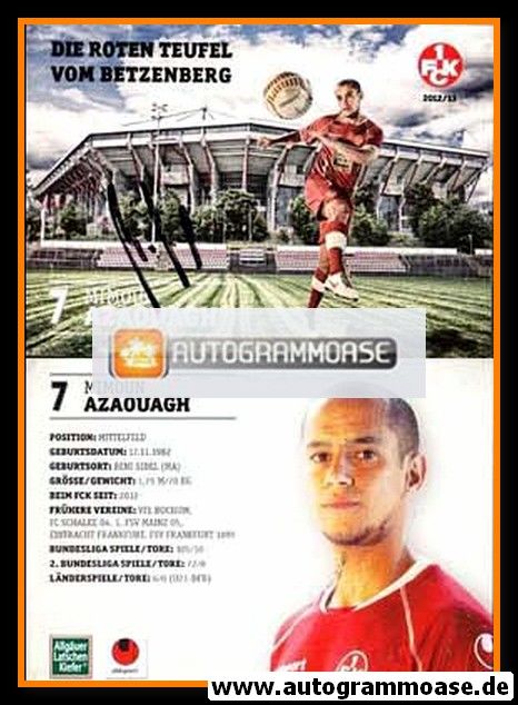 Autogramm Fussball | 1. FC Kaiserslautern | 2012 | Mimoun AZAOUAGH