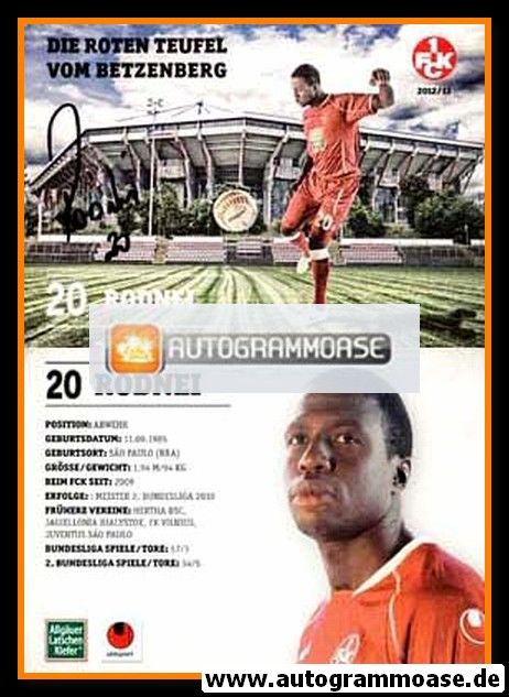 Autogramm Fussball | 1. FC Kaiserslautern | 2012 | RODNEI