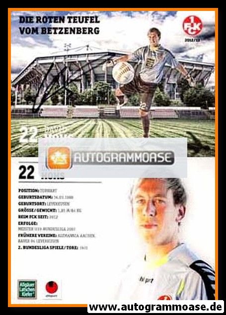 Autogramm Fussball | 1. FC Kaiserslautern | 2012 | David HOHS