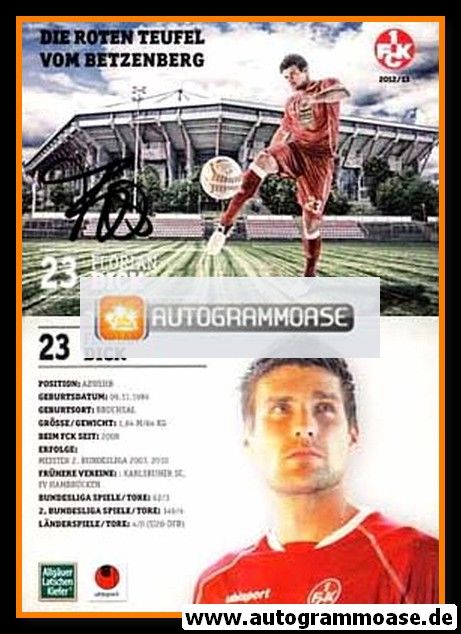 Autogramm Fussball | 1. FC Kaiserslautern | 2012 | Florian DICK