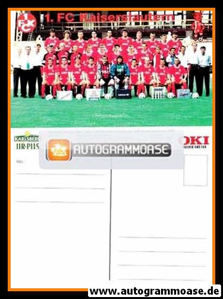 Mannschaftskarte Fussball | 1. FC Kaiserslautern | 1994