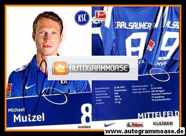 Autogramm Fussball | Karlsruher SC | 2010 | Michael MUTZEL