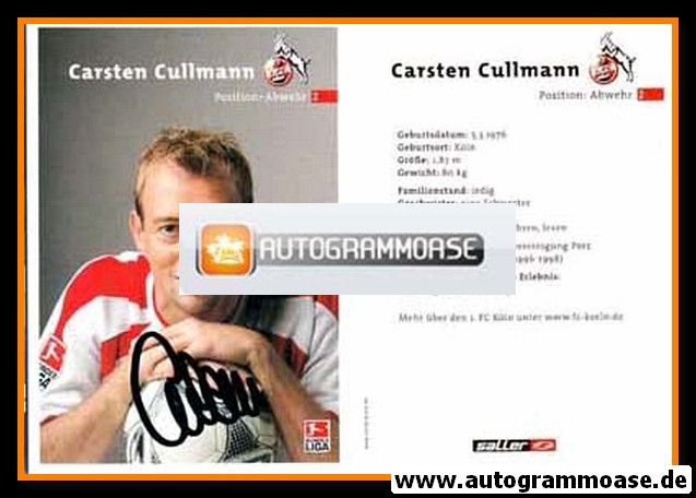 Autogramm Fussball | 1. FC Köln | 2003 | Carsten CULLMANN