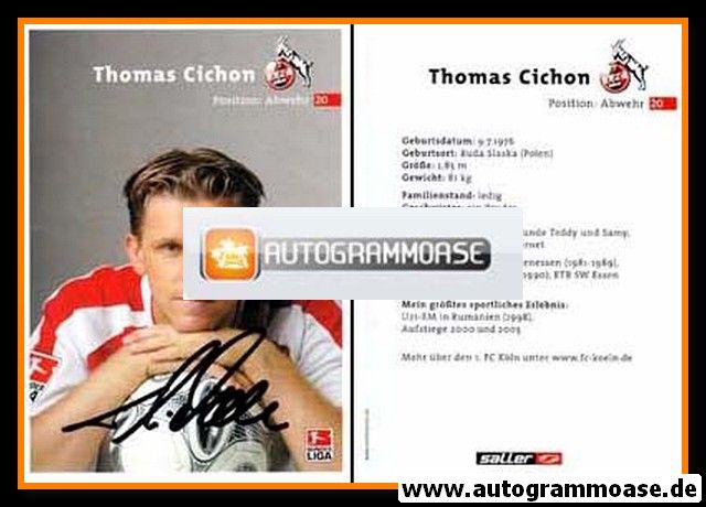 Autogramm Fussball | 1. FC Köln | 2003 | Thomas CICHON