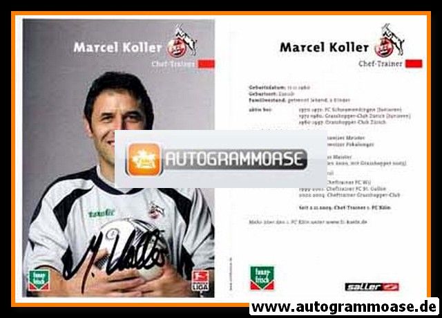 Autogramm Fussball | 1. FC Köln | 2003 | Marcel KOLLER