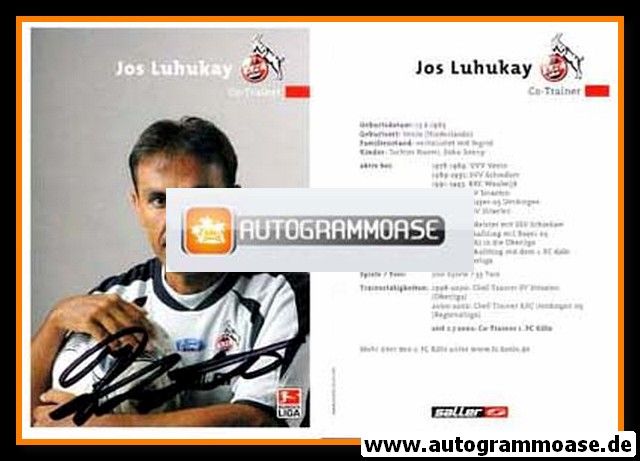 Autogramm Fussball | 1. FC Köln | 2003 | Jos LUHUKAY